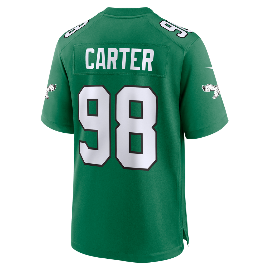 Philadelphia Eagles Jalen Carter Nike Game Jersey - White