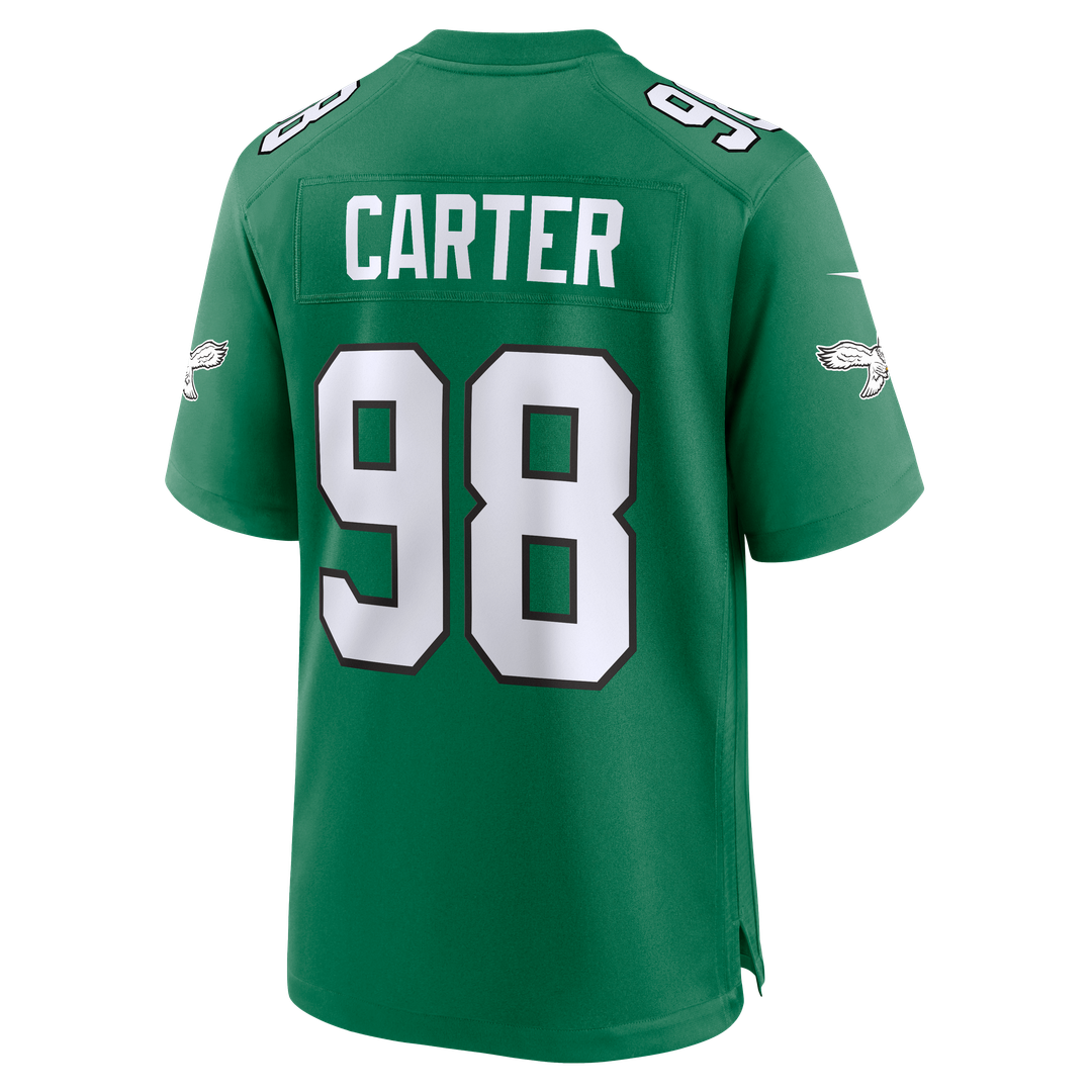Philadelphia Eagles Jalen Carter Nike Team Game Jersey - Midnight Green