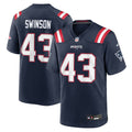 New England Patriots Bradyn Swinson Nike Team Game Jersey - Navy