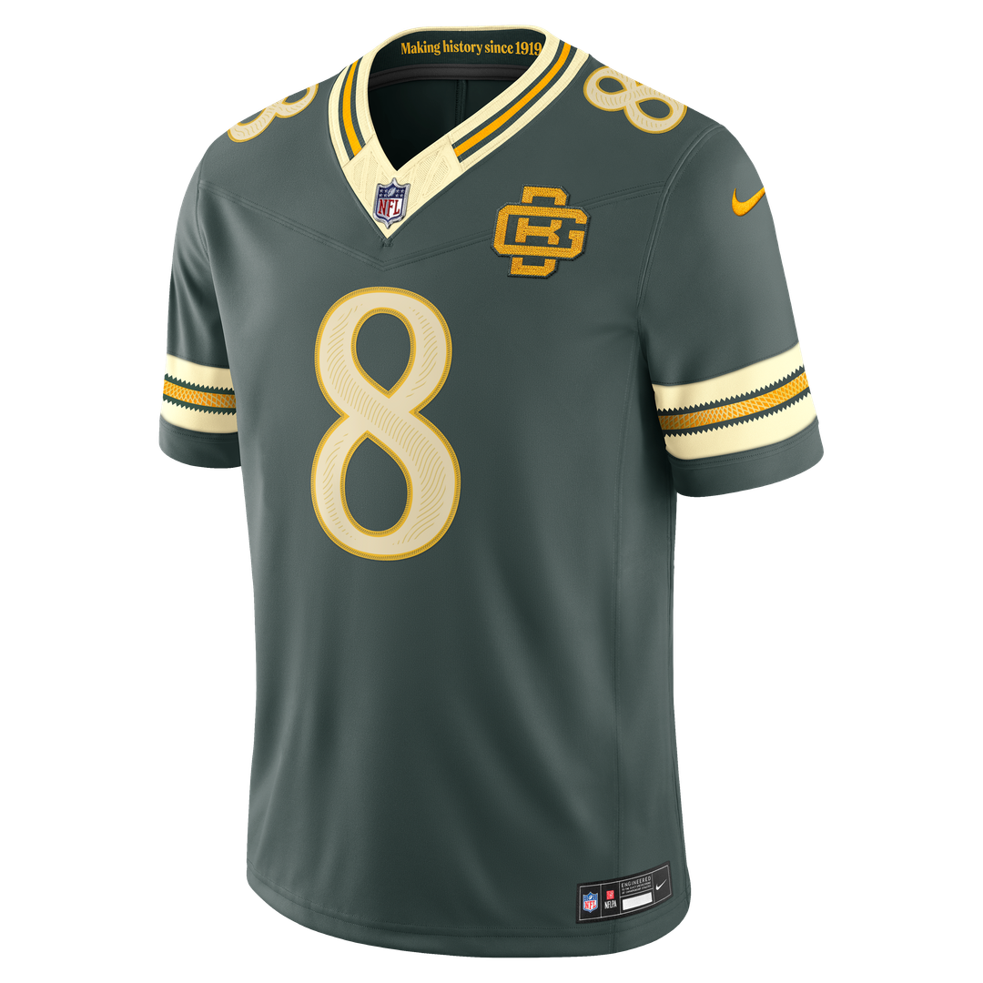 Green Bay Packers Josh Jacobs Nike 2026 Rivalries Collection Stitched Limited Jersey - Green