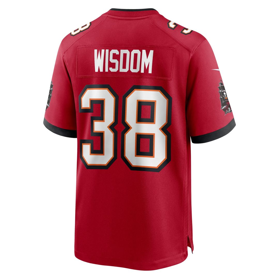 Tampa Bay Buccaneers Rashad Wisdom Nike Team Game Jersey - Red