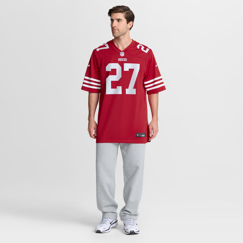San Francisco 49ers Ji'Ayir Brown Nike Team Game Jersey - Scarlet