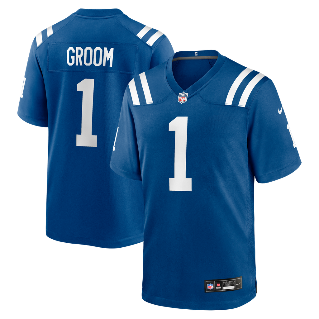 Indianapolis Colts Number 1 Groom Nike Game Jersey - Royal