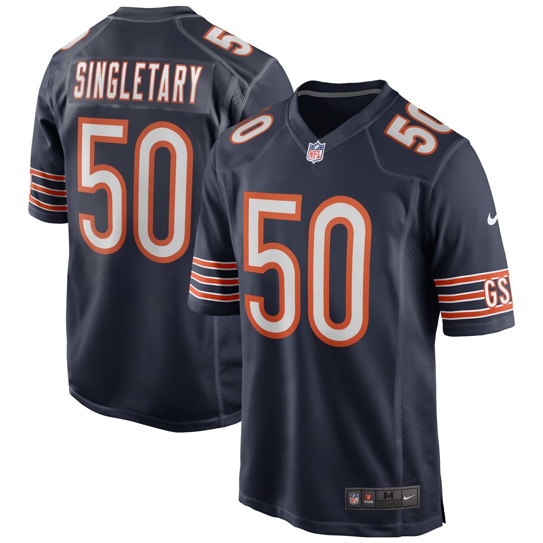 Chicago Bears Mike Singletary Nike Game Retired Player Jersey - Navy