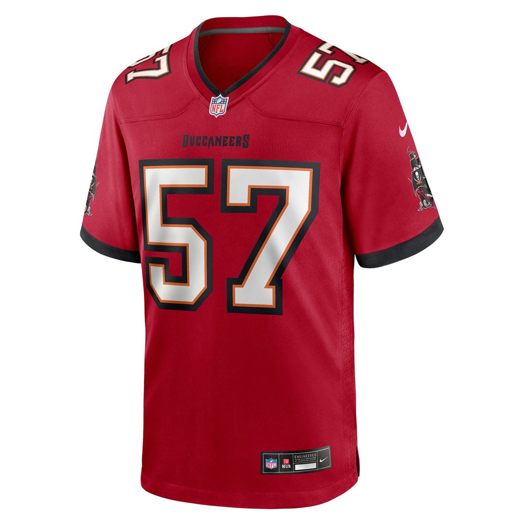 Tampa Bay Buccaneers John Bullock Nike Team Game Jersey - Red