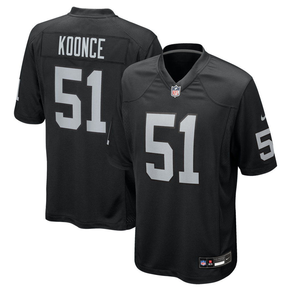 Las Vegas Raiders Malcolm Koonce Nike Game Jersey - Black