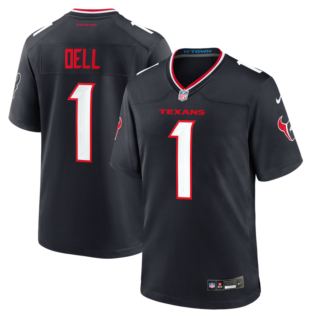 Houston Texans Tank Dell Nike Team Game Jersey - Navy