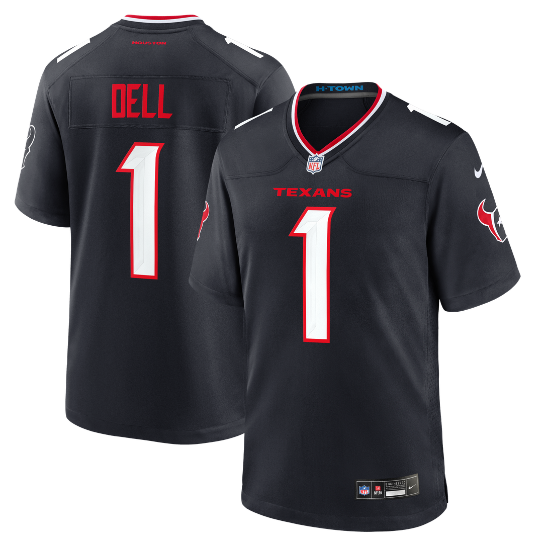 Houston Texans Tank Dell Nike Team Game Jersey - Navy