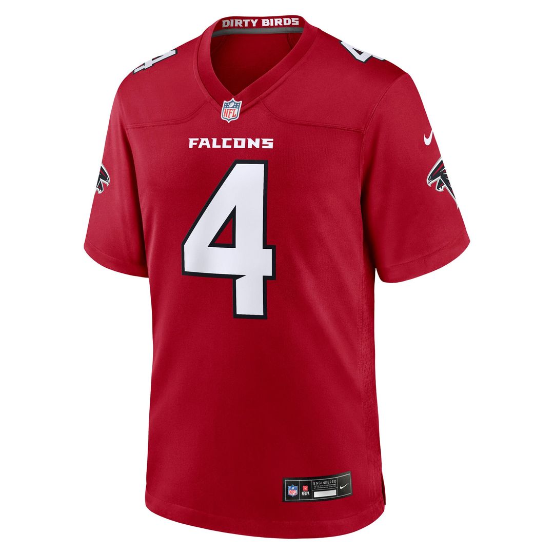 Atlanta Falcons Jahan Dotson Nike Team Game Jersey - Red