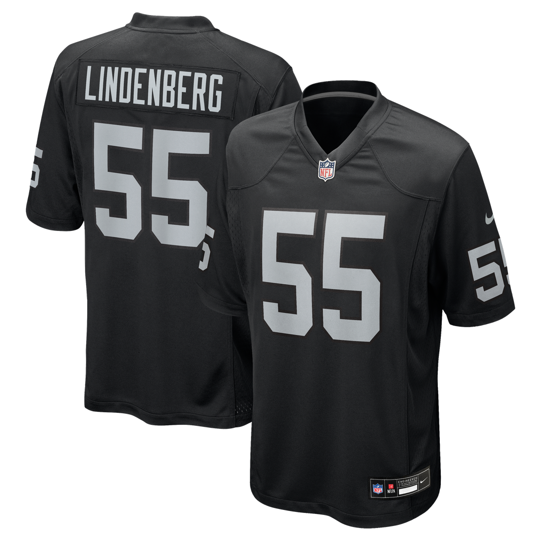 Las Vegas Raiders Cody Lindenberg Nike Team Game Jersey - Black