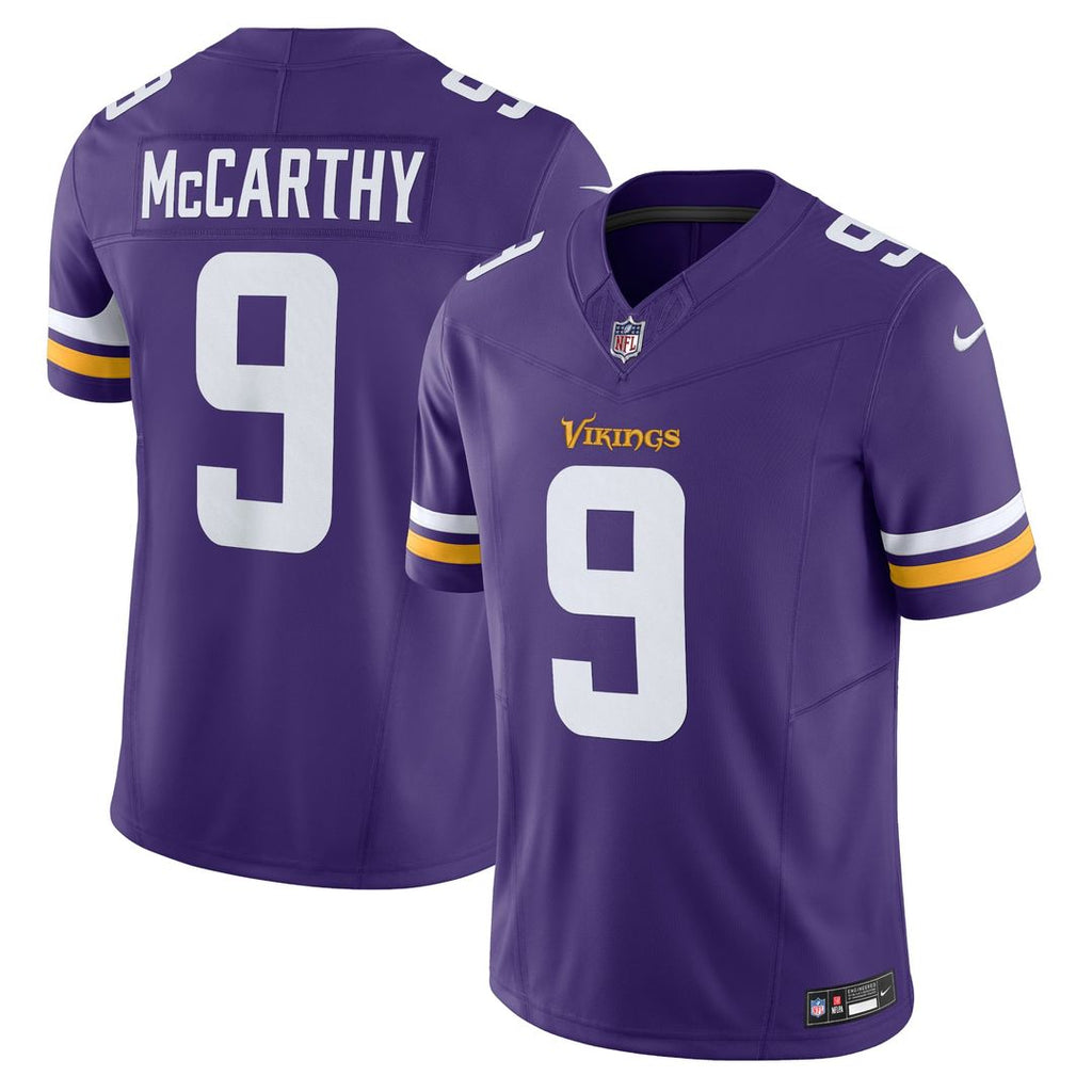 Minnesota Vikings J.J. McCarthy Nike Vapor F.U.S.E. Limited Jersey - White