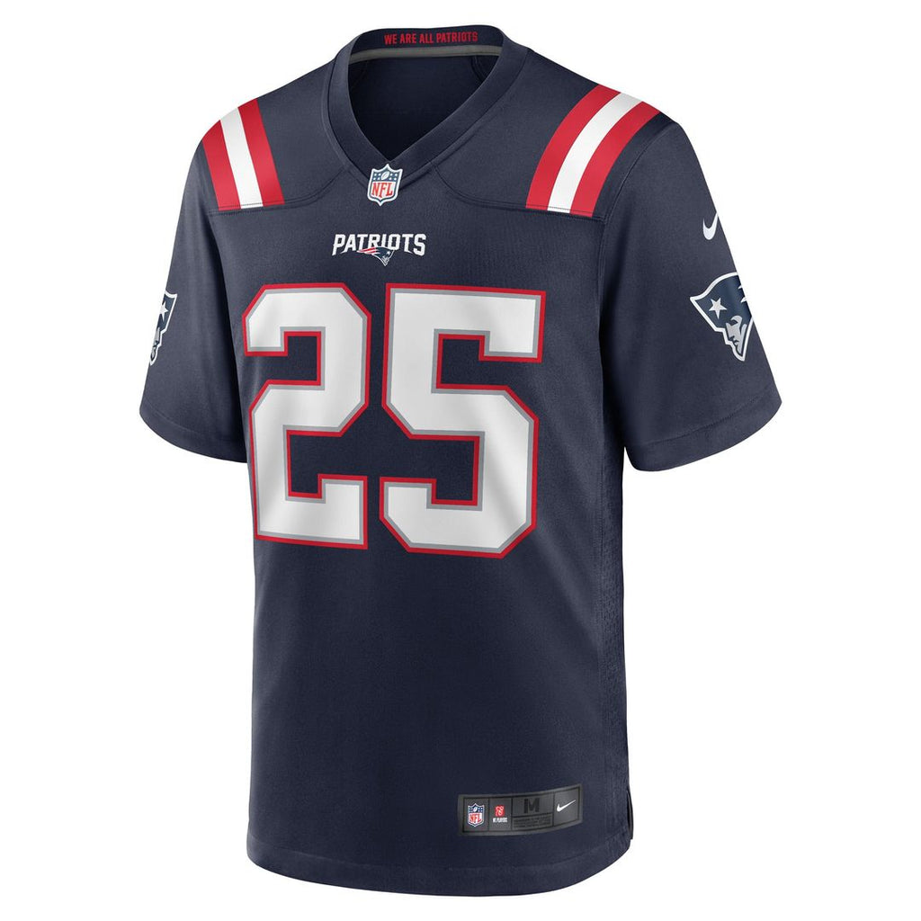 New England Patriots Marcus Jones Nike Game Player Jersey - Navy