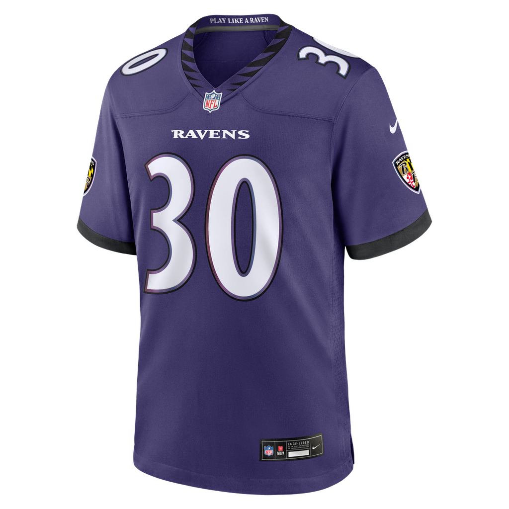 Baltimore Ravens Ryan Eckley Nike Team Game Jersey - Purple
