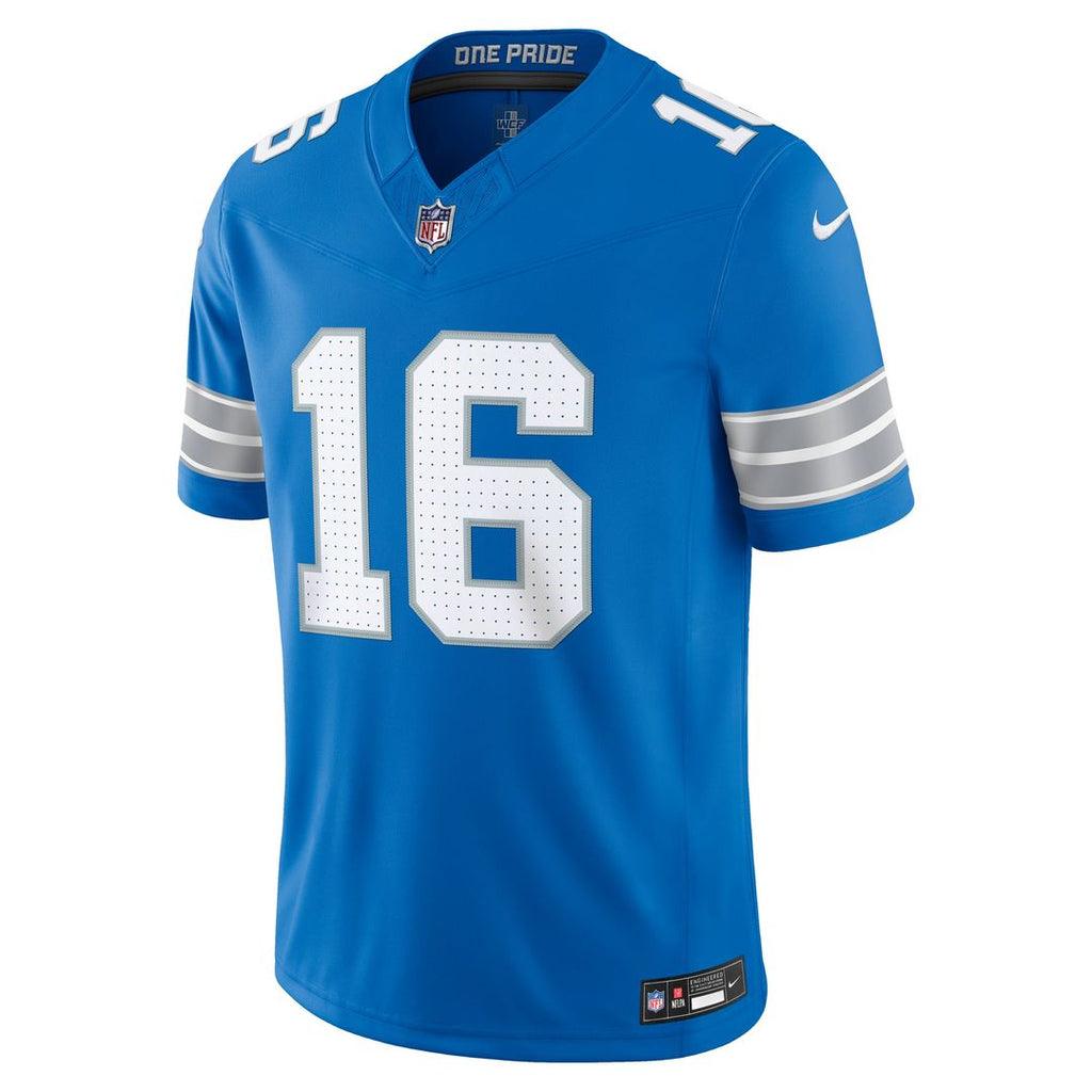 Detroit Lions Jared Goff Nike Team Vapor F.U.S.E. Stitched Limited Jersey - Blue