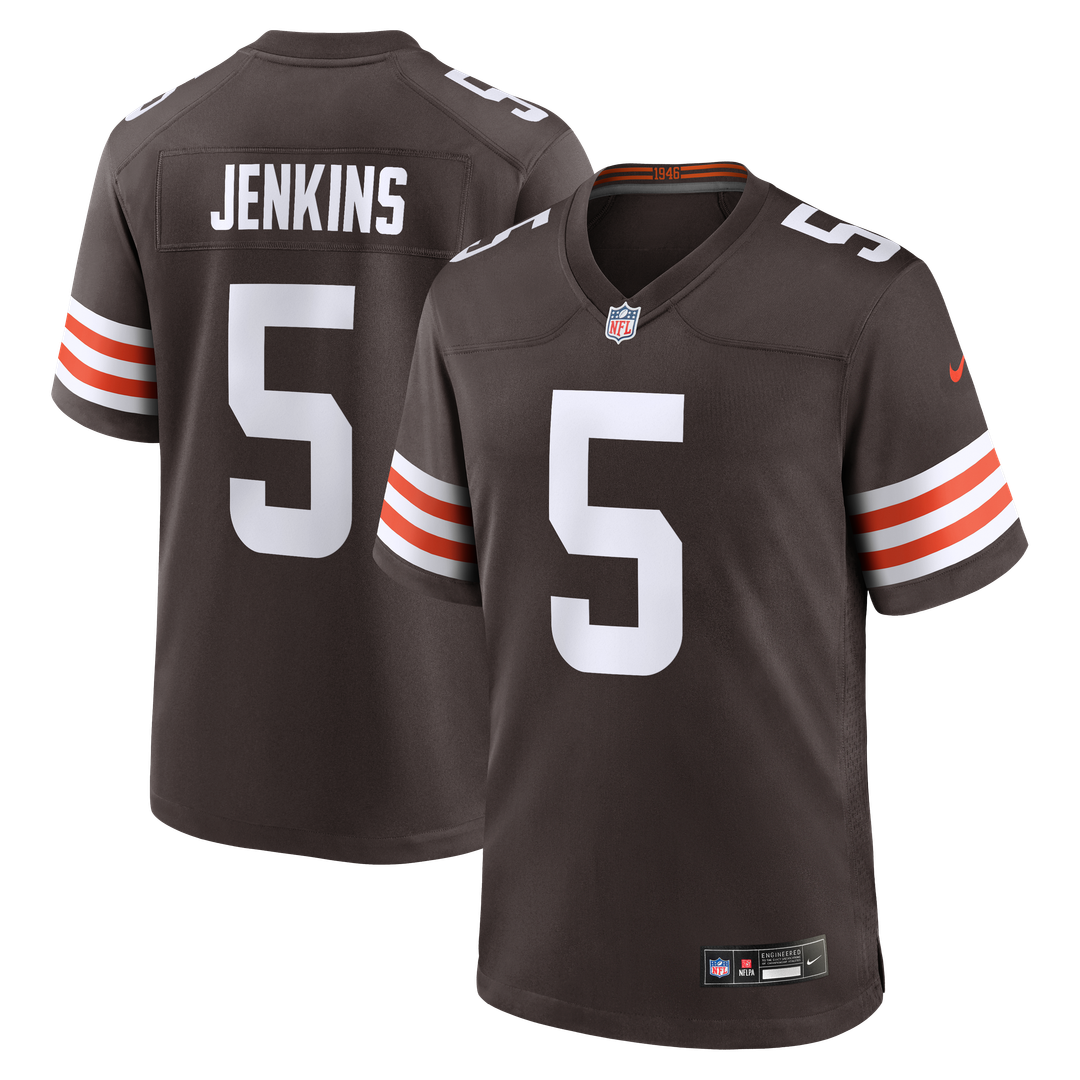 Cleveland Browns Rayshawn Jenkins Nike Team Game Jersey - Brown