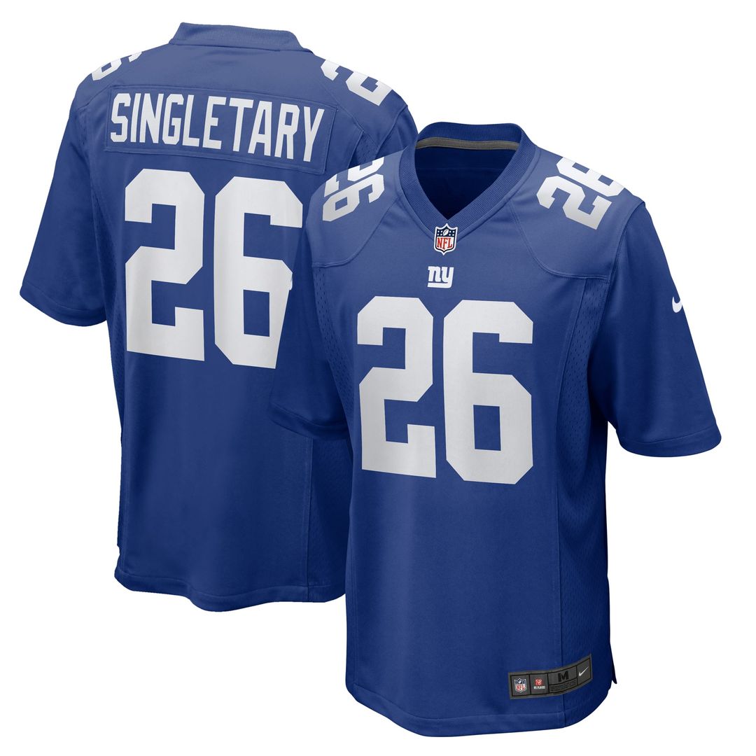 New York Giants Devin Singletary Nike Team Game Jersey - Royal