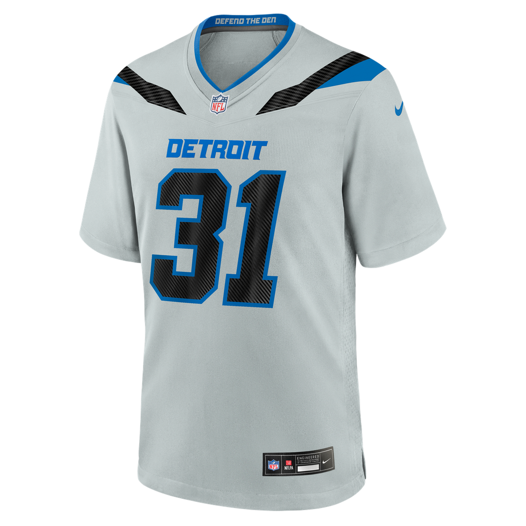 Detroit Lions Kerby Joseph Nike 2026 Rivalries Collection Game Jersey - Silver