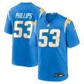 Los Angeles Chargers Del'Shawn Phillips Nike Team Game Jersey - Powder Blue
