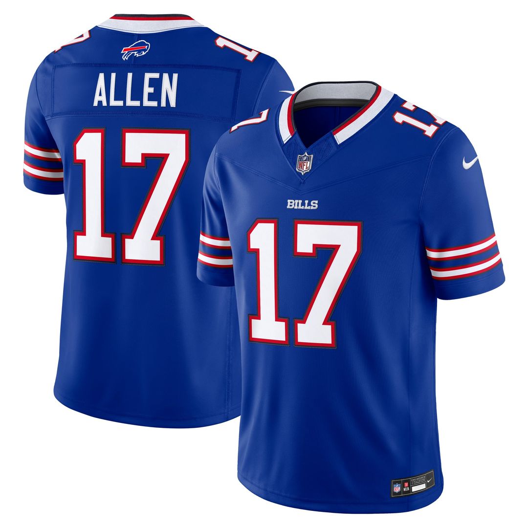 Buffalo Bills Josh Allen Nike Team Vapor F.U.S.E. Stitched Limited Jersey - Royal