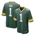 Green Bay Packers Number 1 Dad Nike Game Jersey - Green