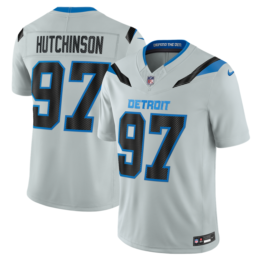 Detroit Lions Aidan Hutchinson Nike 2026 Rivalries Collection Stitched Limited Jersey - Silver