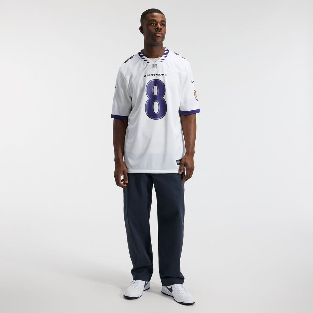 Baltimore Ravens Lamar Jackson Nike Game Jersey - White
