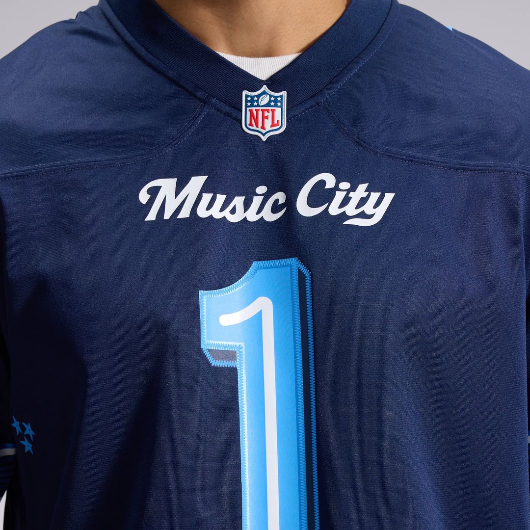 Tennessee Titans Cameron Ward Nike 2026 Rivalries Collection Game Jersey - Navy