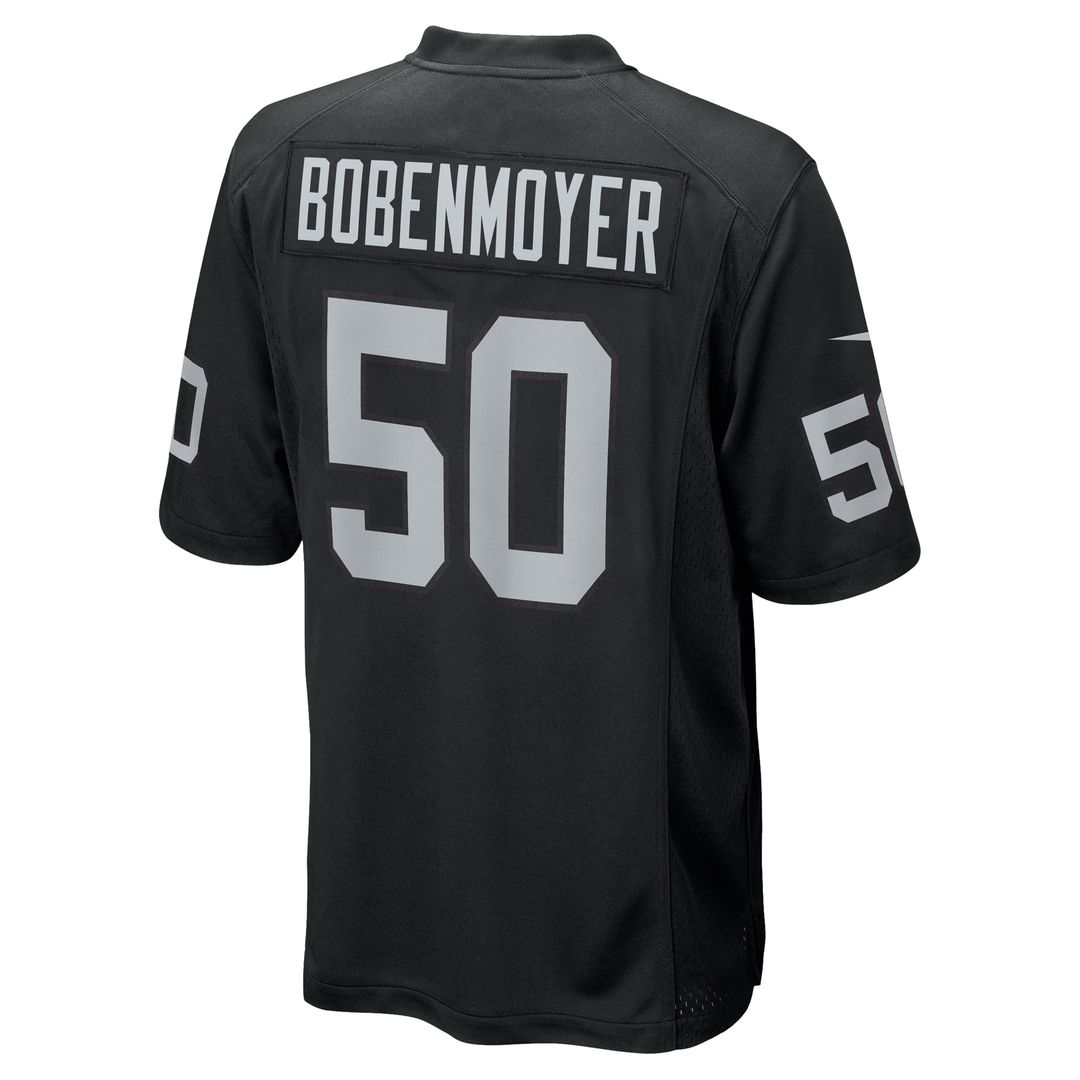 Las Vegas Raiders Jacob Bobenmoyer Nike Game Player Jersey - Black