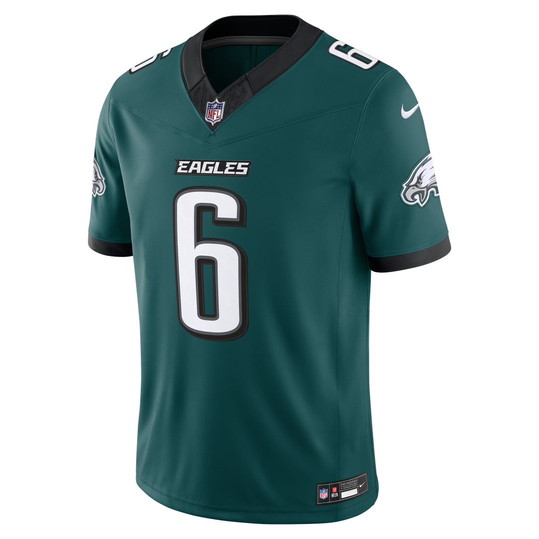 Philadelphia Eagles DeVonta Smith Nike Team Vapor F.U.S.E. Stitched Limited Jersey - Midnight Green