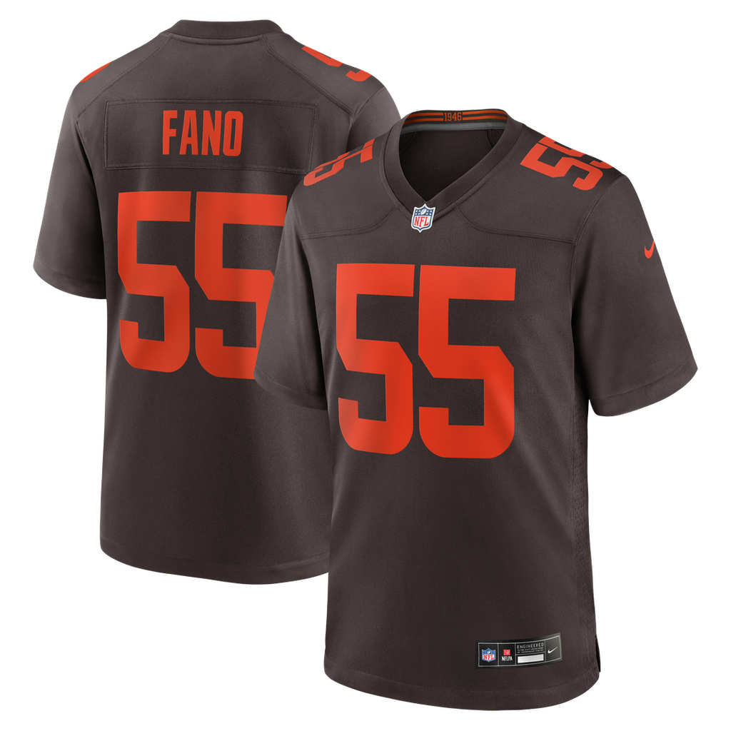 Cleveland Browns Spencer Fano Nike Alternate Game Jersey - Brown
