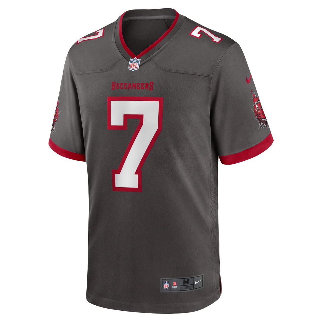 Tampa Bay Buccaneers Bucky Irving Nike Alternate Game Jersey - Pewter