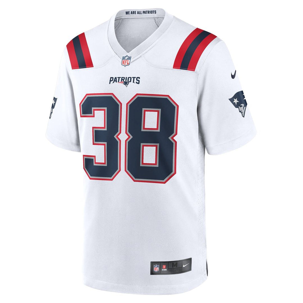 New England Patriots Rhamondre Stevenson Nike Game Player Jersey - White