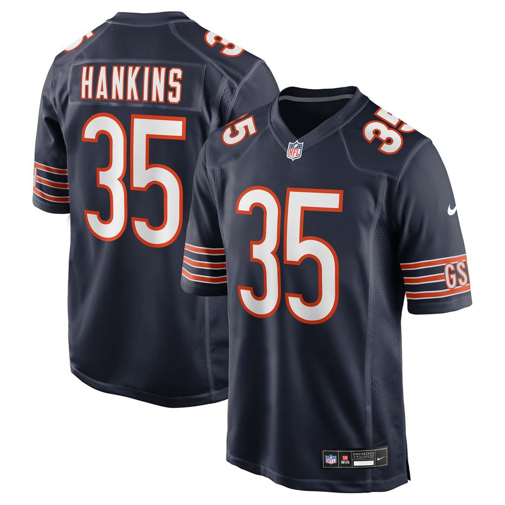 Chicago Bears Deion Hankins Nike Team Game Jersey - Navy