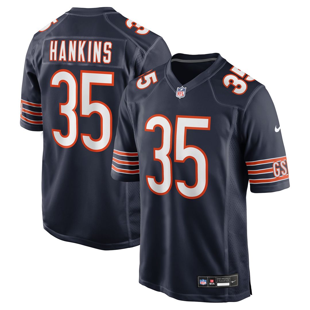 Chicago Bears Deion Hankins Nike Team Game Jersey - Navy