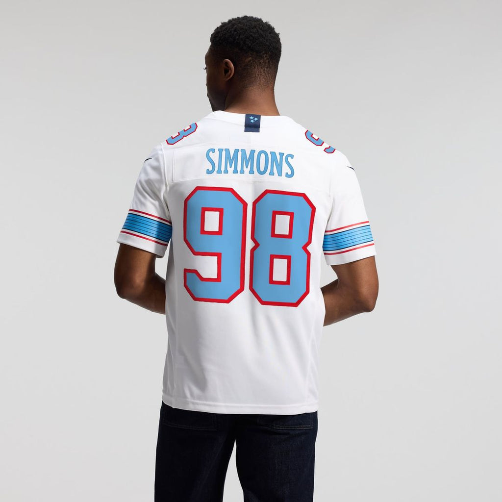 Tennessee Titans Jeffery Simmons Nike Vapor F.U.S.E. Stitched Limited Jersey - White