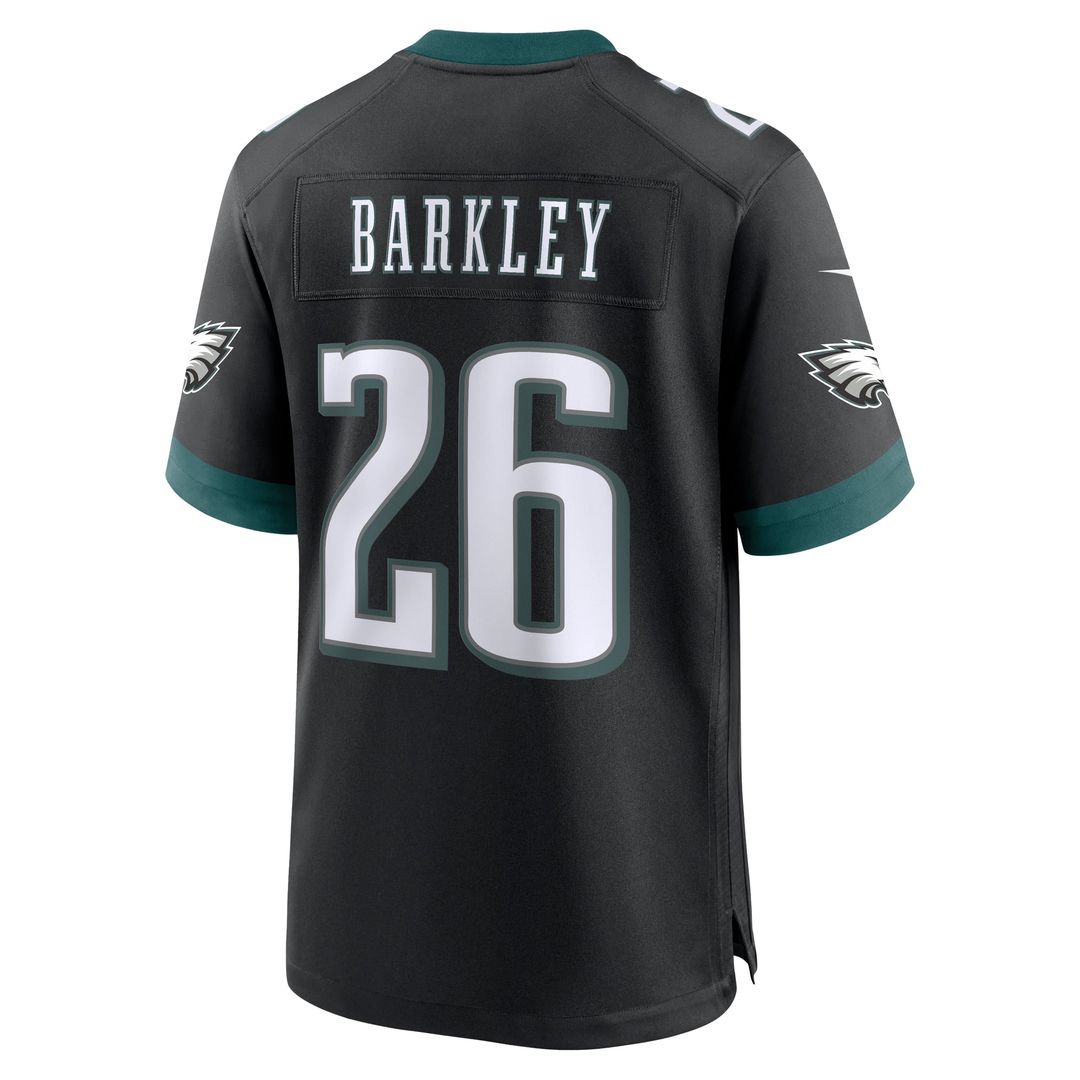 Philadelphia Eagles Saquon Barkley Nike Alternate Game Jersey - Black