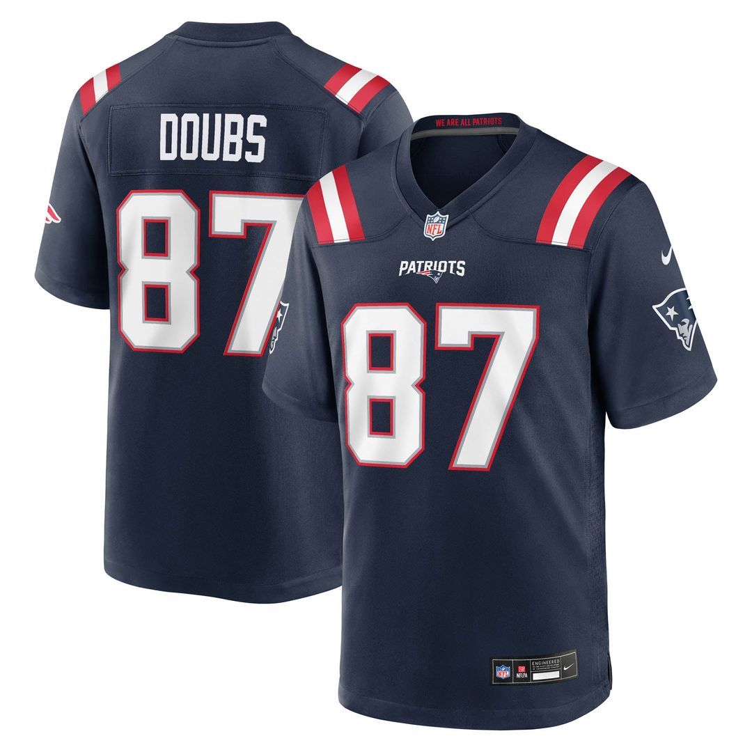 New England Patriots Romeo Doubs Nike Game Jersey - Navy