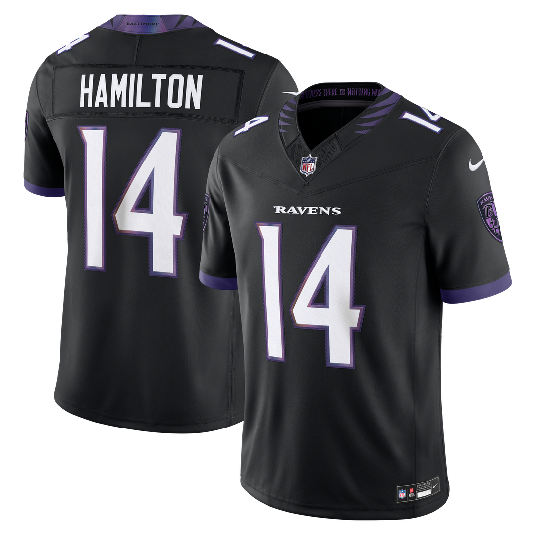 Baltimore Ravens Kyle Hamilton Nike Team Vapor F.U.S.E. Stitched Limited Jersey - Purple