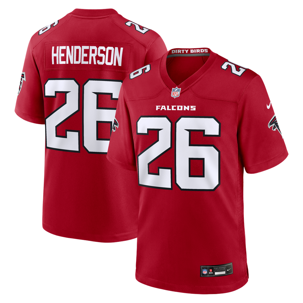Atlanta Falcons CJ Henderson Nike Team Game Jersey - Red