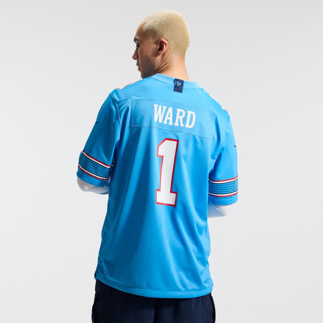 Tennessee Titans Cameron Ward Nike Game Jersey - Light Blue
