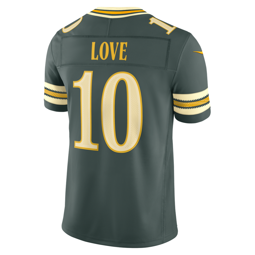 Green Bay Packers Jordan Love Nike 2026 Rivalries Collection Stitched Limited Jersey - Green