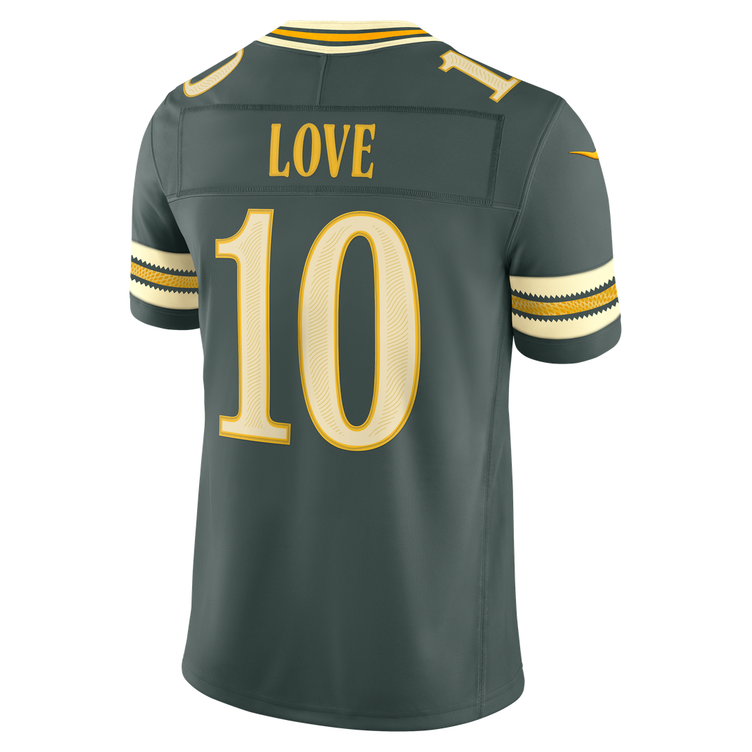 Green Bay Packers Jordan Love Nike 2026 Rivalries Collection Stitched Limited Jersey - Green