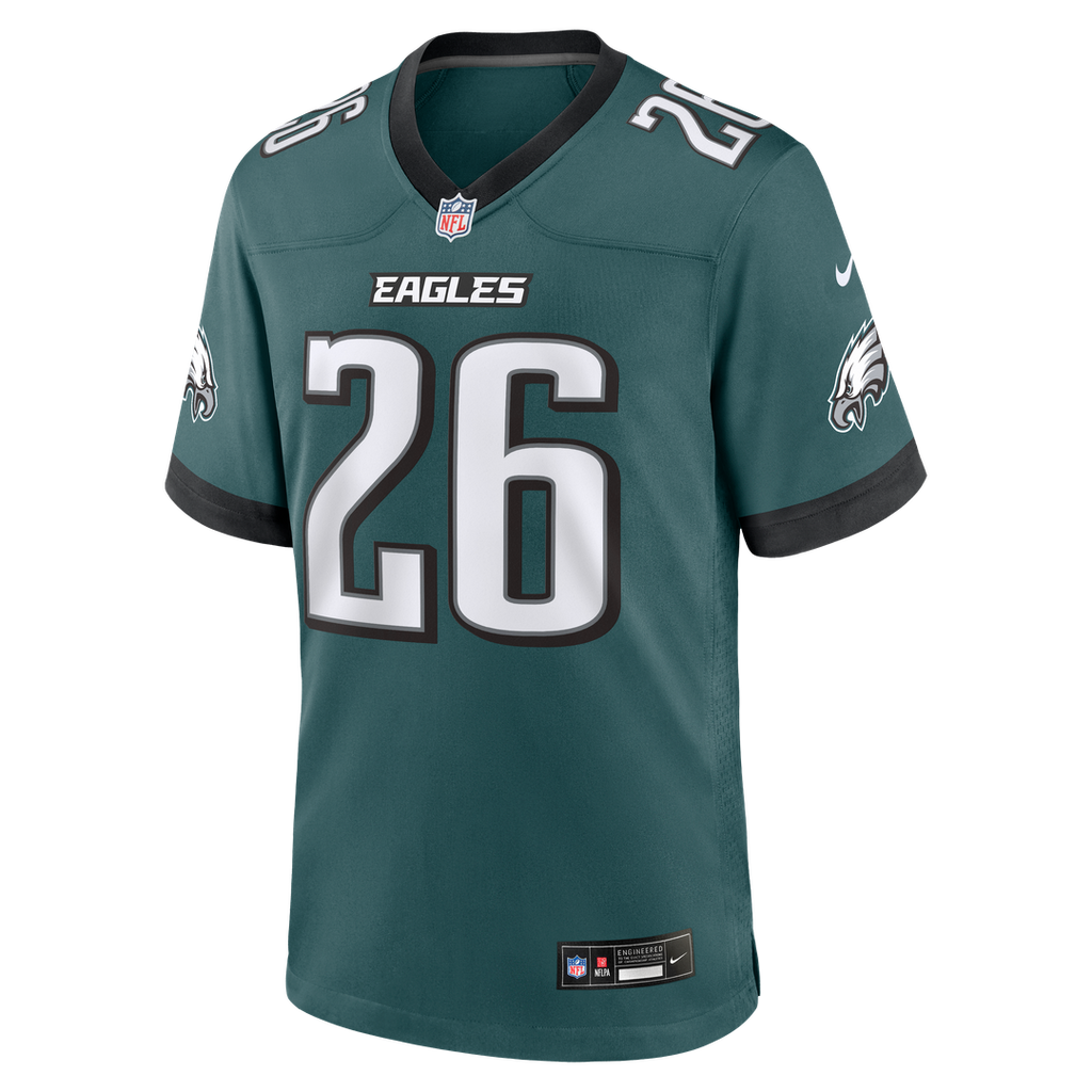 Philadelphia Eagles Saquon Barkley Nike Team Game Jersey - Midnight Green