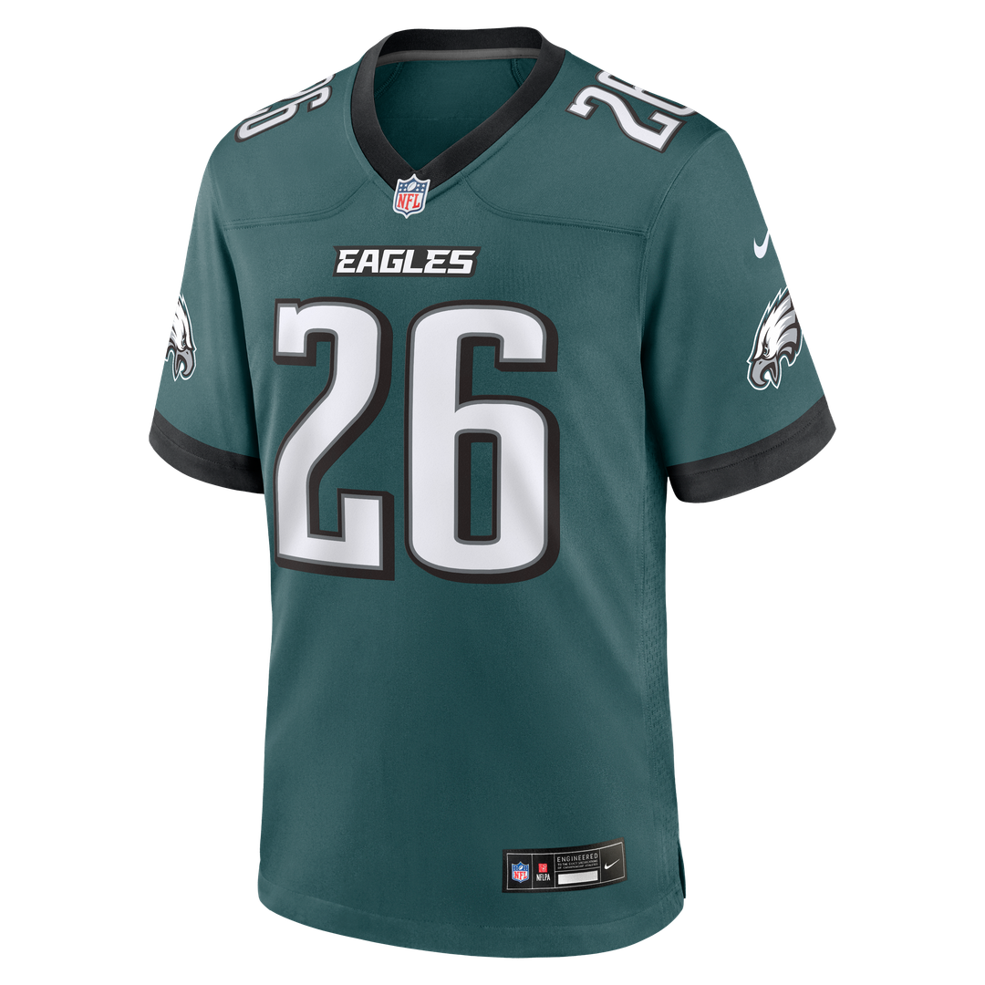 Philadelphia Eagles Saquon Barkley Nike Team Game Jersey - Midnight Green