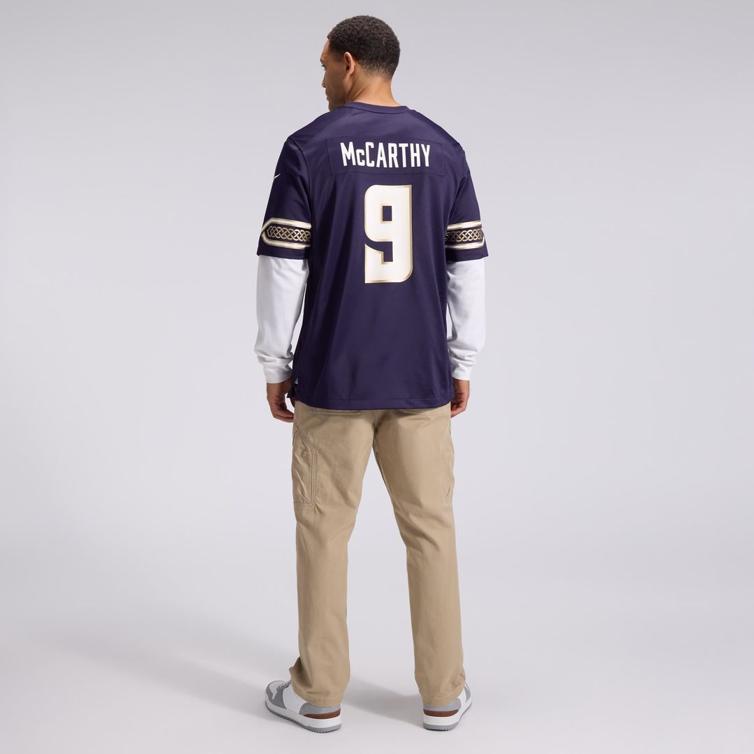 Minnesota Vikings J.J McCarthy Nike 2026 Rivalries Collection Game Jersey - Purple