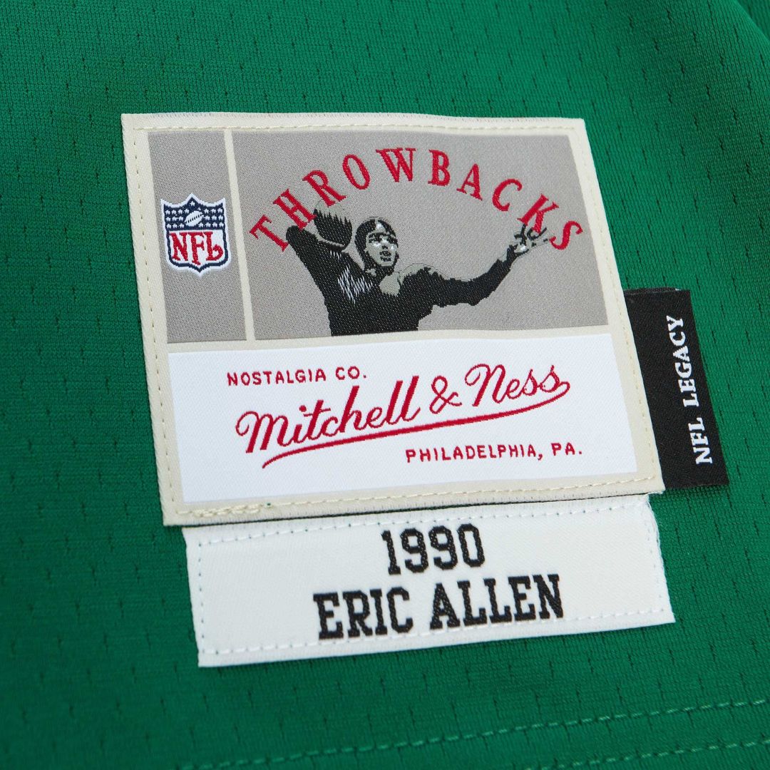 Philadelphia Eagles Eric Allen Mitchell & Ness Legacy Replica Jersey - Kelly Green