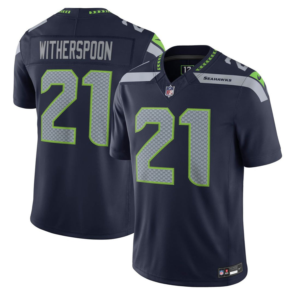 Seattle Seahawks Devon Witherspoon Nike Team Vapor F.U.S.E. Stitched Limited Jersey - College Navy
