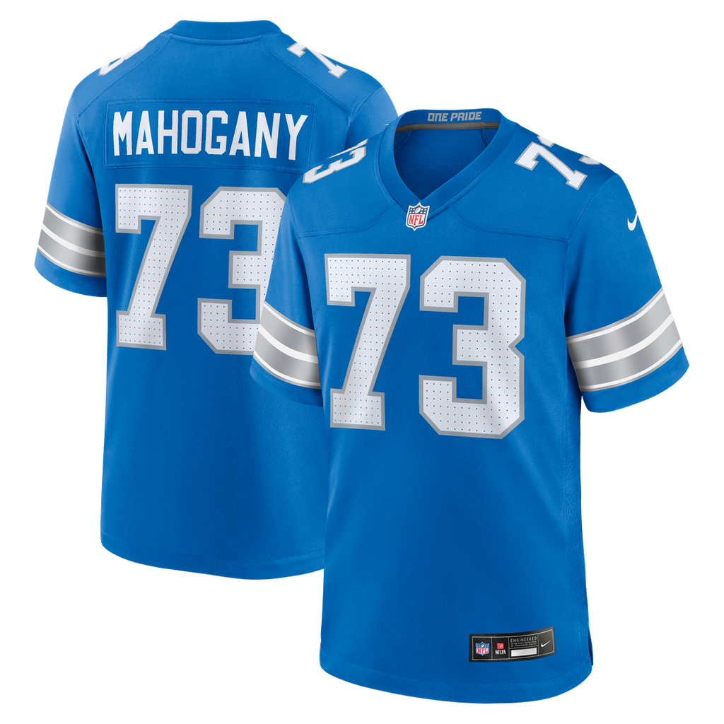 Detroit Lions Christian Mahogany Nike Team Game Jersey - Blue