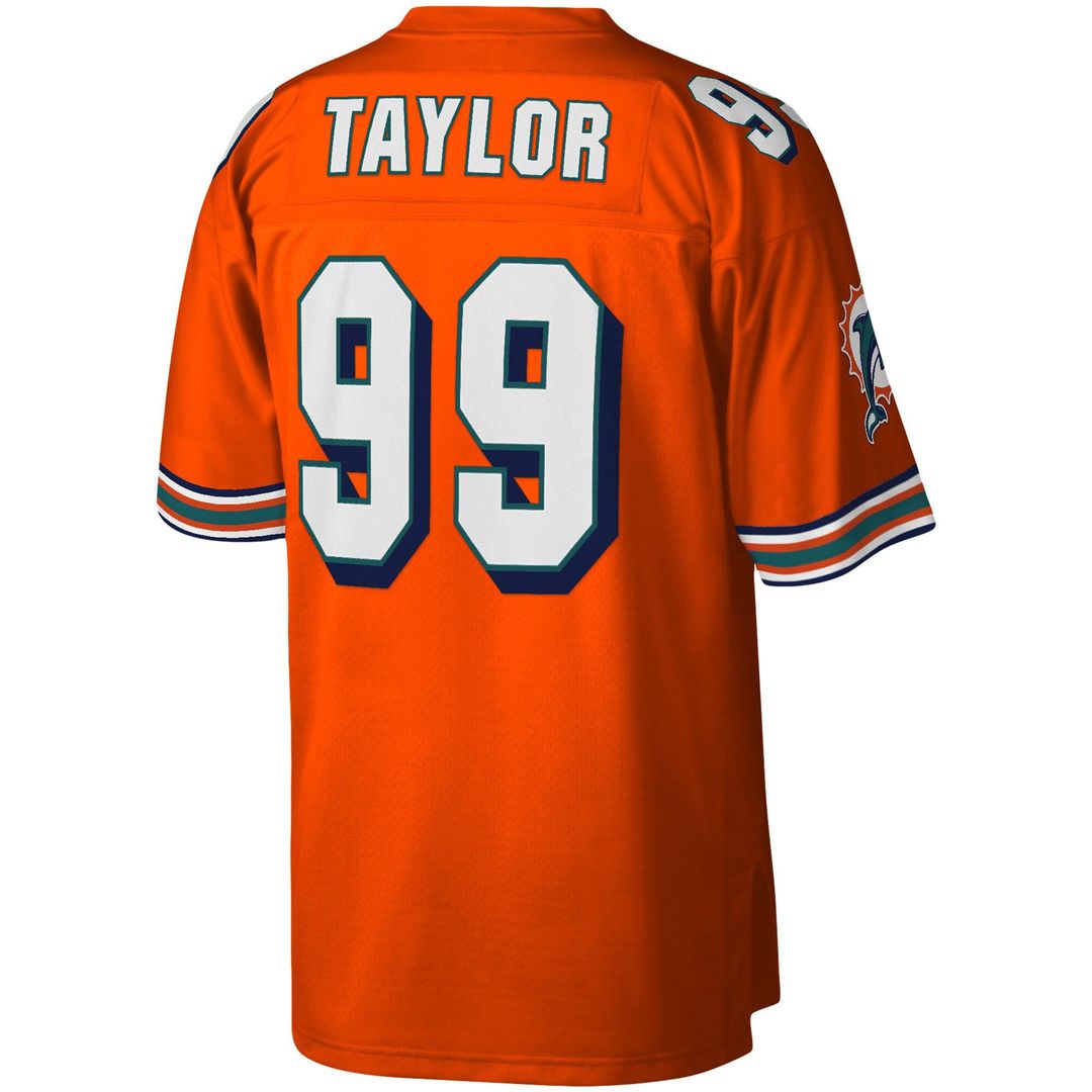 Miami Dolphins Jason Taylor Mitchell & Ness Big & Tall 2004 Retired Player Replica Jersey - Orange