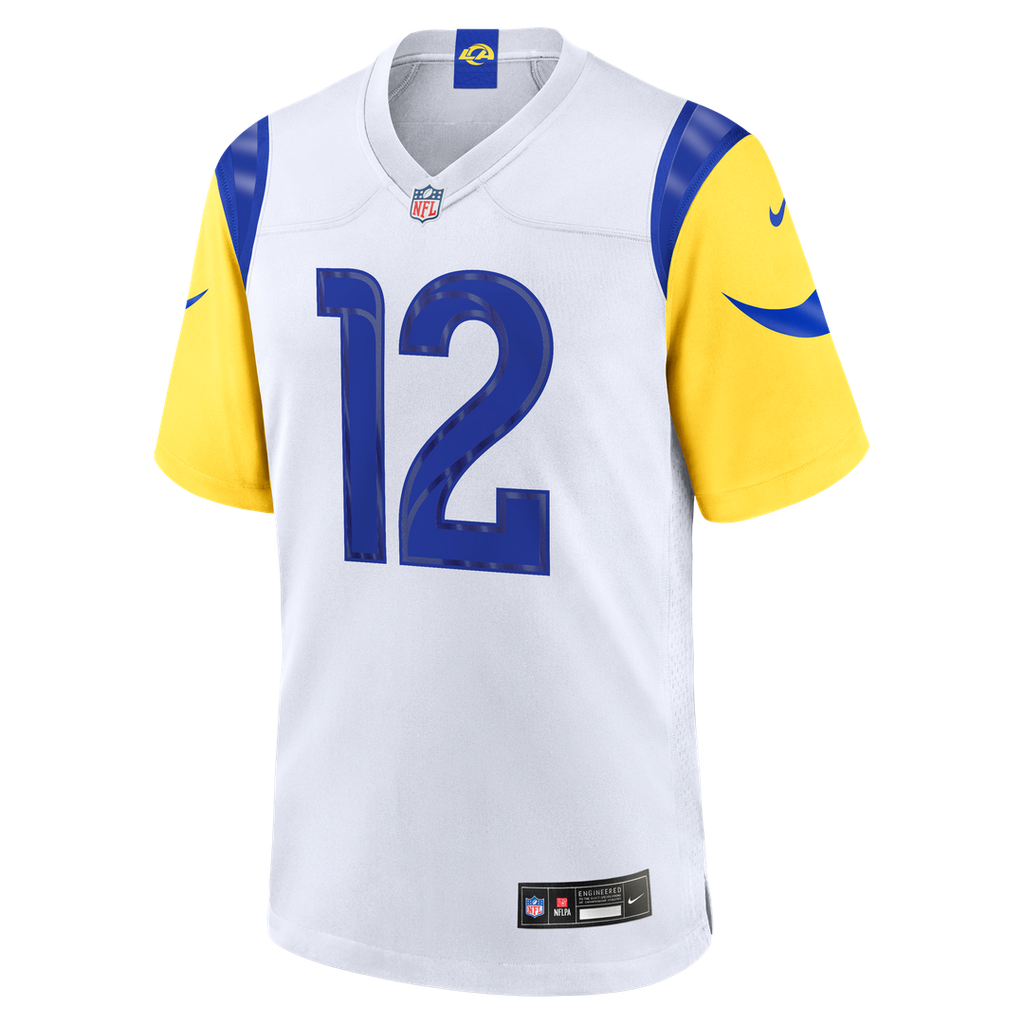 Los Angeles Rams Puka Nacua Nike White Game Player Jersey - White